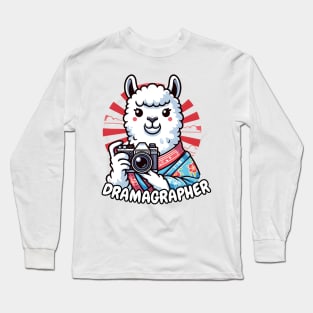 llama photographer Long Sleeve T-Shirt